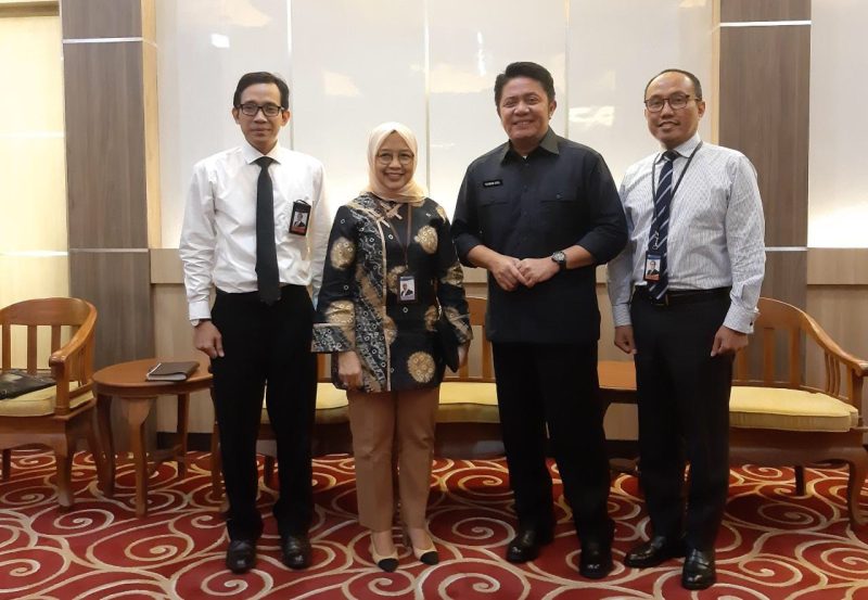 Gubernur Sumatera Selatan H Herman Deru menerima audensi Kepala Perwakilan Bank Indonesia Provinsi Sumsel, Yunita Resmi Sari di kantor Gubernur, Kamis (2/1/20)