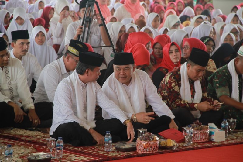 Bupati Kabupaten Ogan Ilir (OI) HM Ilyas Panji Alam SH SE MM membuka Musabaqoh Tilawatil Quran (MTQ) tingkat kabupaten ke XXVIII (28).