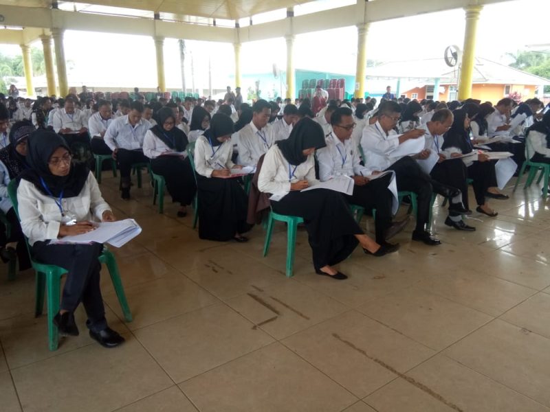 Jelang Pilkada Ogan ilir tahun 2020, Komisi Pemilihan Umum (KPU) mengadakan acara seleksi test tertulis PPK, di gedung serbaguna bumi caran seguguh, Kabupaten Ogan ilir, Kamis (30/1/2020).