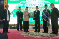 Pelantikan Pengurus Dewan Dakwah Provinsi Sumatera Selatan (DD Sumsel) periode 2020-2025 digelar di Griya Agung, Sabtu (28/11/2020).
