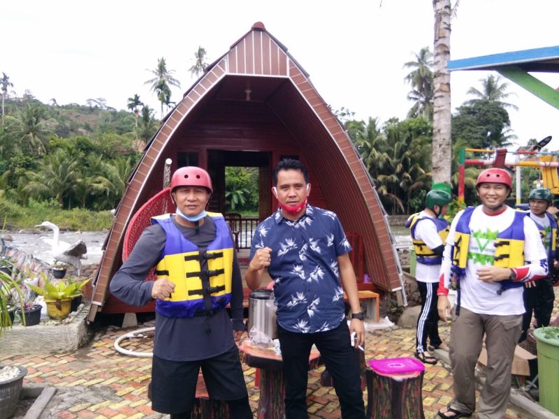 Gelar Arung Jeram, Kapolda Sumsel Tinjau Desa Indramayu