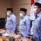 Peringatan hari ulang tahun Korps Pegawai Republik Indonesia (HUT KORPRI) ke 49 tahun 2020 yang dilaksanakan secara virtual diikuti Pemerintah Kabupaten Lahat di Off Room Sekretariat Pemkab Lahat, Minggu (29/11/2020).