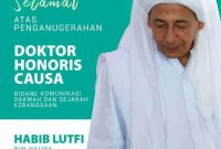 Rais Aam Idarah Aliyah Jam'iyah Ahlit Thoriqah Al-Mu'tabarah An-Nahdliyah (Jatman) Habib Luthfi bin Ali Yahya dinilai berjasa di bidang pengembangan ilmu pengetahuan dalam komunikasi dakwah dan sejarah kebangsaan.