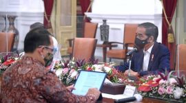 Presiden Joko Widodo pada Rabu, 11 November 2020, menerima pimpinan dan anggota Badan Pemeriksa Keuangan Republik Indonesia (BPK RI) di Istana Merdeka, Jakarta. 