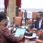 Presiden Joko Widodo pada Rabu, 11 November 2020, menerima pimpinan dan anggota Badan Pemeriksa Keuangan Republik Indonesia (BPK RI) di Istana Merdeka, Jakarta. 