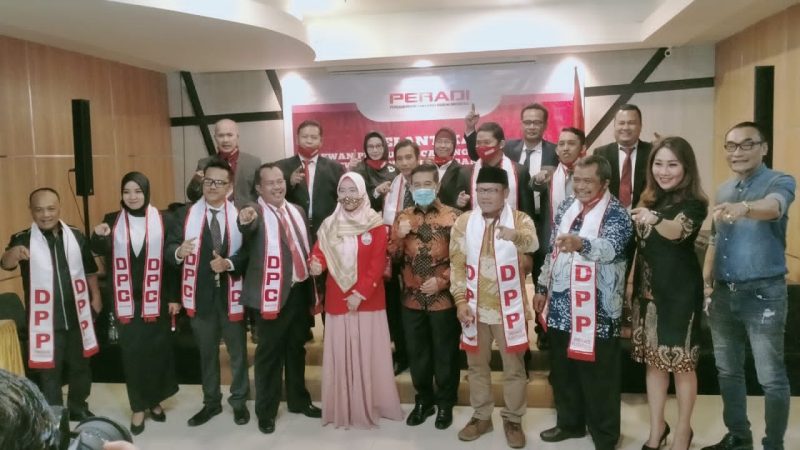 Peradi Pergerakan lakukan pelantikan Dewan Pengurus Cabang (DPC) Palembang dan Musi Banyuasin Raya masa bakti 2020-2023 diselenggarakan di Hotel Swarna Dwipa Palembang, Sabtu (5/12/20).