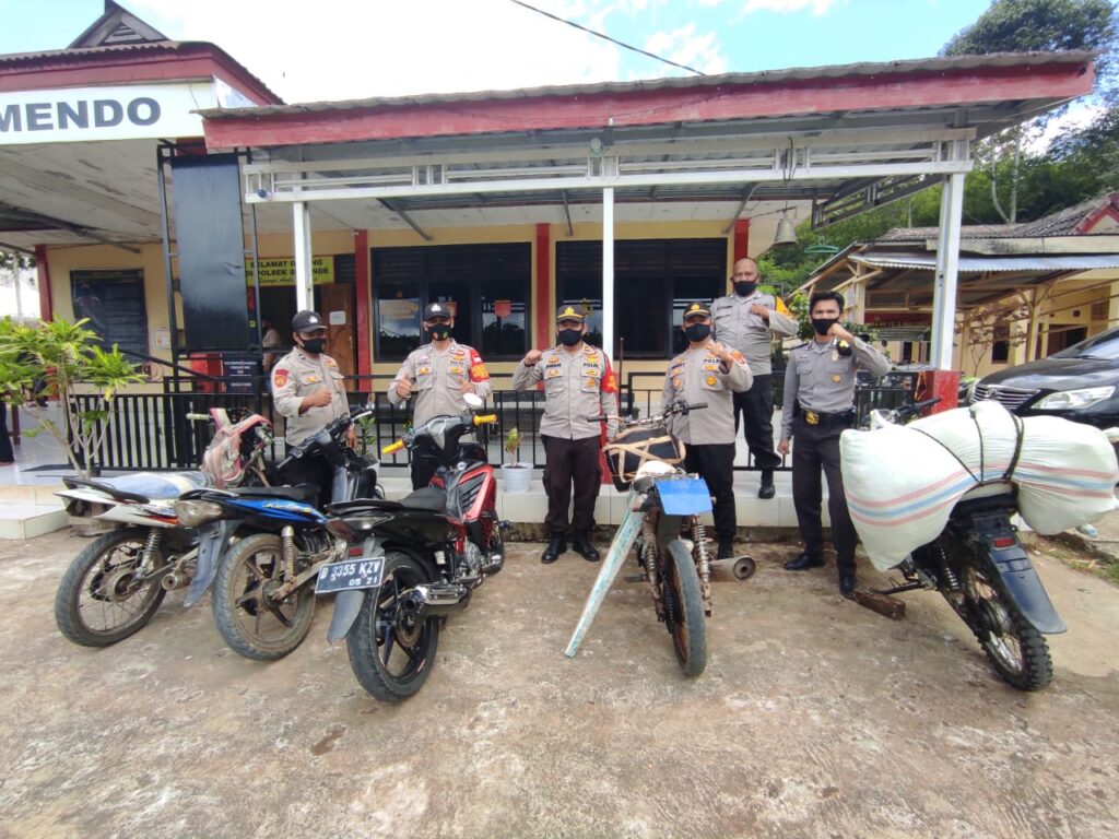 Kepolisian Sektor Semendo menggelar Operasi Yustisi dan Razia Penertiban Kendaraan Knalpot Racing