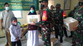 HUT Kodam Jaya ke 71, Kodim 0503/JB Santuni Anak Yatim