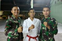 Prajurit Batalyon Infanteri (Yonif) 725/Woroagi berhasil menyabet medali emas pada kejuaraan karate yang dilaksanakan 4-5 Desember lalu.