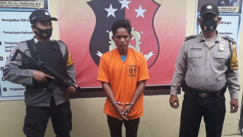 Terduga pelaku penggelapan Sumaryanto (29) diringkus Anggota Polres Musi Rawas