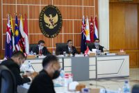 Delegasi Pemerintah Indonesia dipimpin Menkopolhukam beserta negara-negara sahabat dalam Kerjasama Sub-Regional, membahas secara mendalam aspek-aspek yang mendapat perhatian bersama, guna mengatasi ancaman jaringan terorisme.