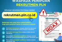 Imbauan PLN terkait beredarnya Loker Rekrutmen Palsu