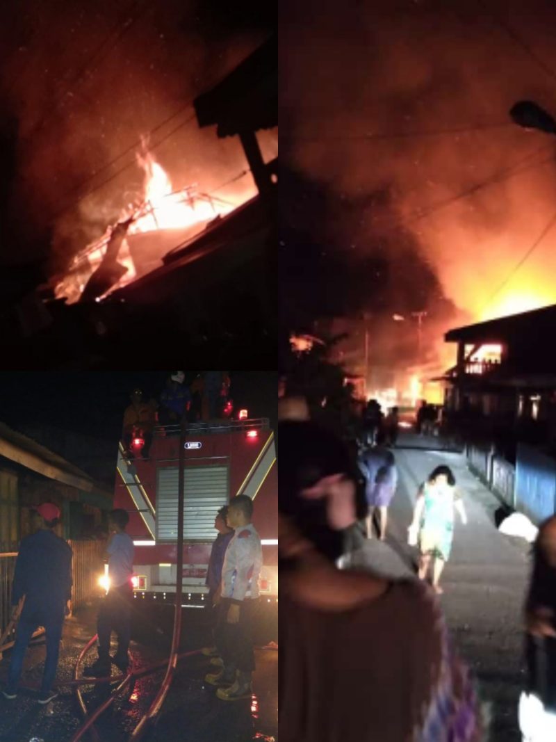Si jago merah kembali beraksi di Kabupaten Lahat, kali ini amukannya terjadi di komplek perumahan PU, Kelurahan Pasar Lama.