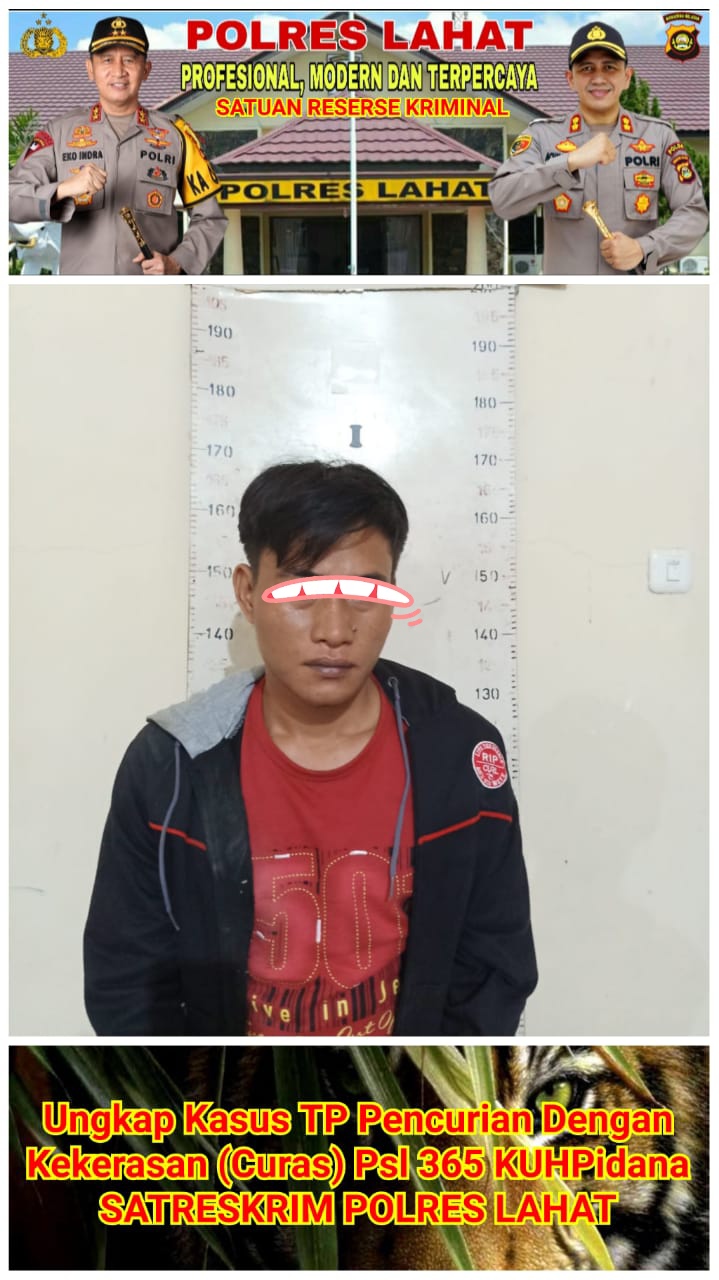 Febriansya bin Ramdan pelaku perampokan uang senilai Rp49,8 juta diringkus Tim Tiger Polres Lahat