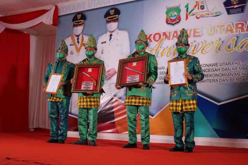 HUT KONUT 14, Kapolda Sultra dan Danrem 143/HO Dapat Gelar Kehormatan
