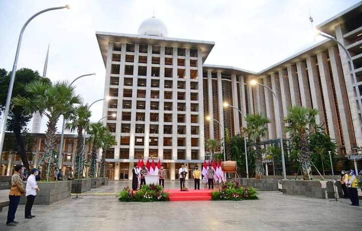 Masjid Istiqlal Bersolek Lebih Indah