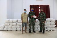 Kodim Kendari Salurkan Bantuan untuk Korban Bencana Alam