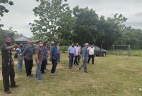 Peninjauan lokasi pembangunan kantor dan perumahan Kodim Bombana