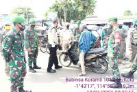 Koramil Kota Laksanakan Operasi Disiplin Protokes