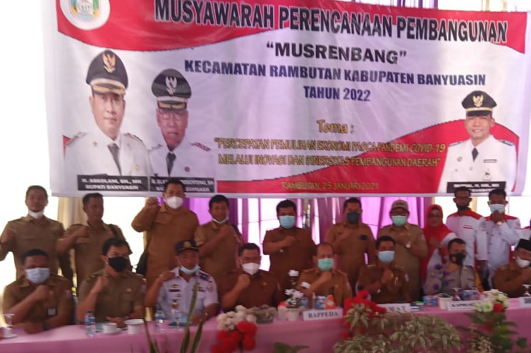 Kabid Litbang Bappeda Banyuasin hadiri Musrenbang Kecamatan Rambutan