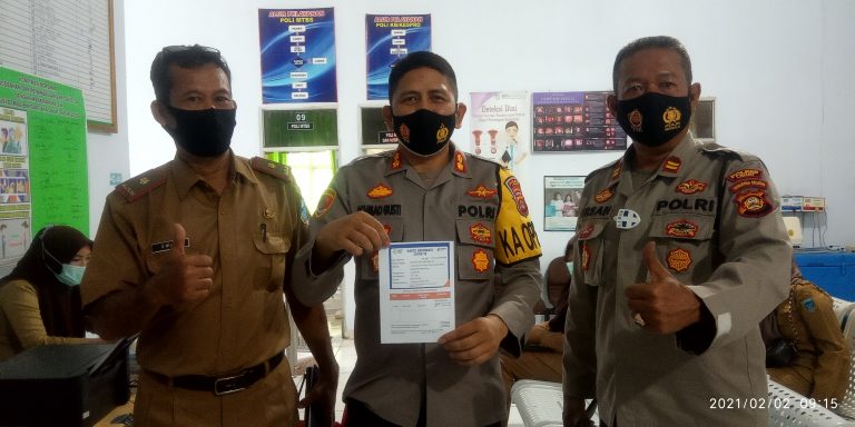 Kapolres Lahat AKBP Ahmad Gusti Hartono SIK telah mengikuti program vaksinasi. 
