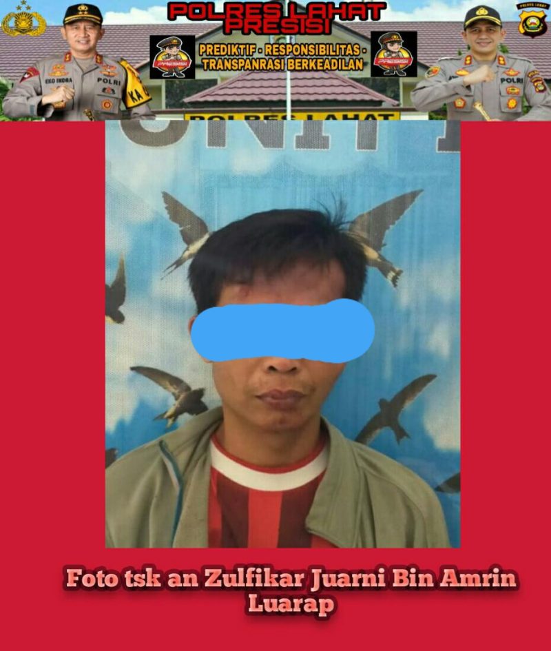 SATRES Narkoba Polres Lahat bersama Tim Walet kembali meringkus seorang laki laki berinisial ZJ (35) yang kedapatan memiliki narkotika jenis sabu dan 19 butir amunisi kaliber 5,56, di kecamatan Gumay Talang Kabupaten Lahat, Provinsi Sumatera Selatan, Rabu (4/2/2021). 