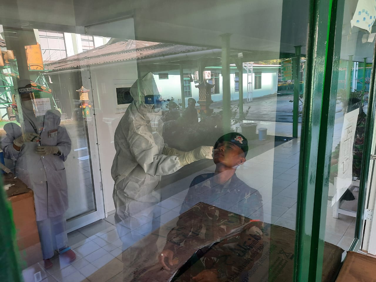 54 orang Tamtama remaja melakukan proses protokol kesehatan COVID-19