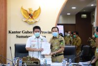 Paparan pembangunan infrastruktur Kota Prabumulih degan Gubernur Sumsel H. Herman Deru bertempat di Ruang Rapat kantor Gubernur Sumsel. 