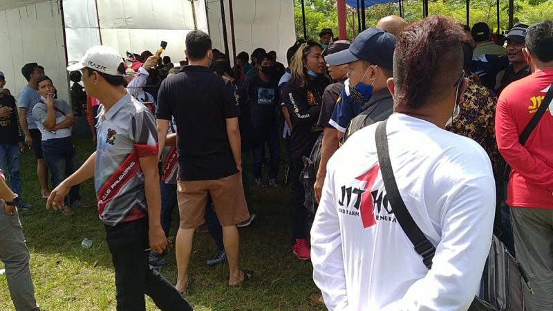 Kontes burung berkicau yang digelar pada Minggu (21/2/2021)