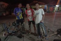 Dua Pemuda Asal Jogja Keliling Nusantara dengan Sepeda tiba di Muara Enim