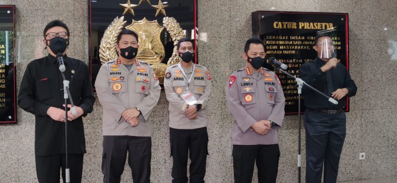 Menpan-RB Tjahjo Kumolo dalam acara virtual 'Penyampaian Hasil Evaluasi dan Penghargaan Pelayanan Publik Lingkup Polri Tahun 2020', Jakarta, Selasa (16/2/2021).
