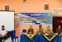 Sekolah Menengah Atas Negeri (SMAN) 3 Prabumulih menggelar Workshop Penyusunan Soal Penilaian 2020/2021 di ruang Laboratorium Komputer, Senin (1/3/2021). 