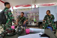 Pasi Teritorial Satgas TMMD Kapten Suherman Beri Arahan ke Satgas di Poskotis