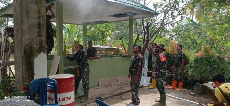 Pembangunan Pos Kamling Masuk Tahap Finishing