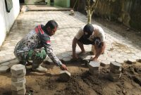 Pemasangan Paving Blok Masjid Nurul Iman Sudah 85 Persen