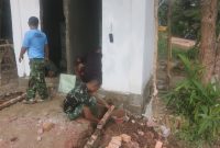 Progres Pengerjaan MCK, Satgas Buat Jalan Setapak Tuju MCK