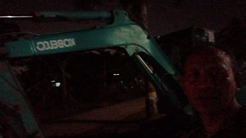 Satgas TMMD Kodim 0418 Palembang Amankan Alat Berat