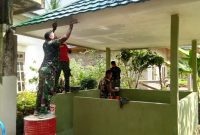 Masuk Tahap Finishing, Resplang Pos Kamling Dicat