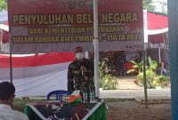 Perwakilan Kemenhan Beri Penyuluhan Bela Negara di Lokasi TMMD Kodim 0418