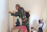 Dua Rumah Tak Layak Huni Hampir Selesai Dibedah Satgas TMMD