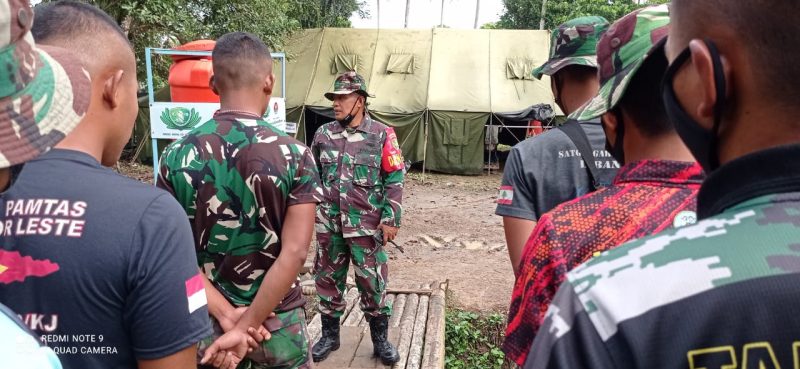 Komandan SSK Kapten Inf Winarto Pimpin Apel Pagi Satgas TMMD 110 Kodim 0418 Palembang