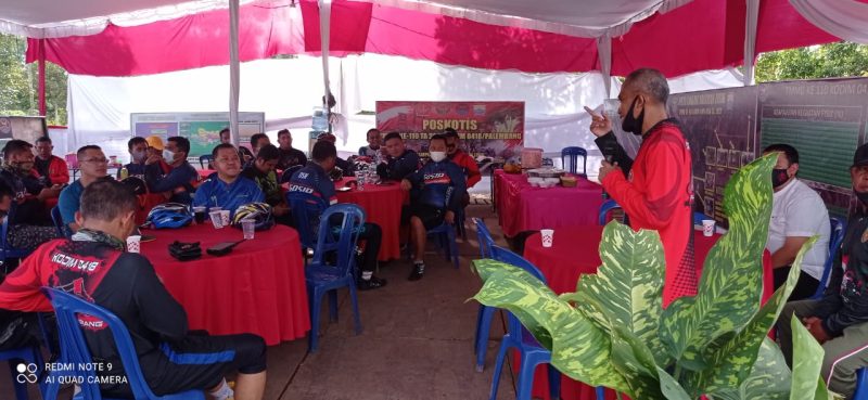 Dansatgas Berikan Penjelasan kepada Komunitas Gowes