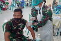 Satgas TMMD Kodim Palembang Divaksin Tahap Kedua