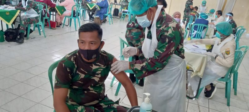 Satgas TMMD Kodim Palembang Divaksin Tahap Kedua
