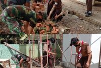 Pramuka Saka Wira Kartika Bantu Satgas TMMD Kodim 0418 Palembang