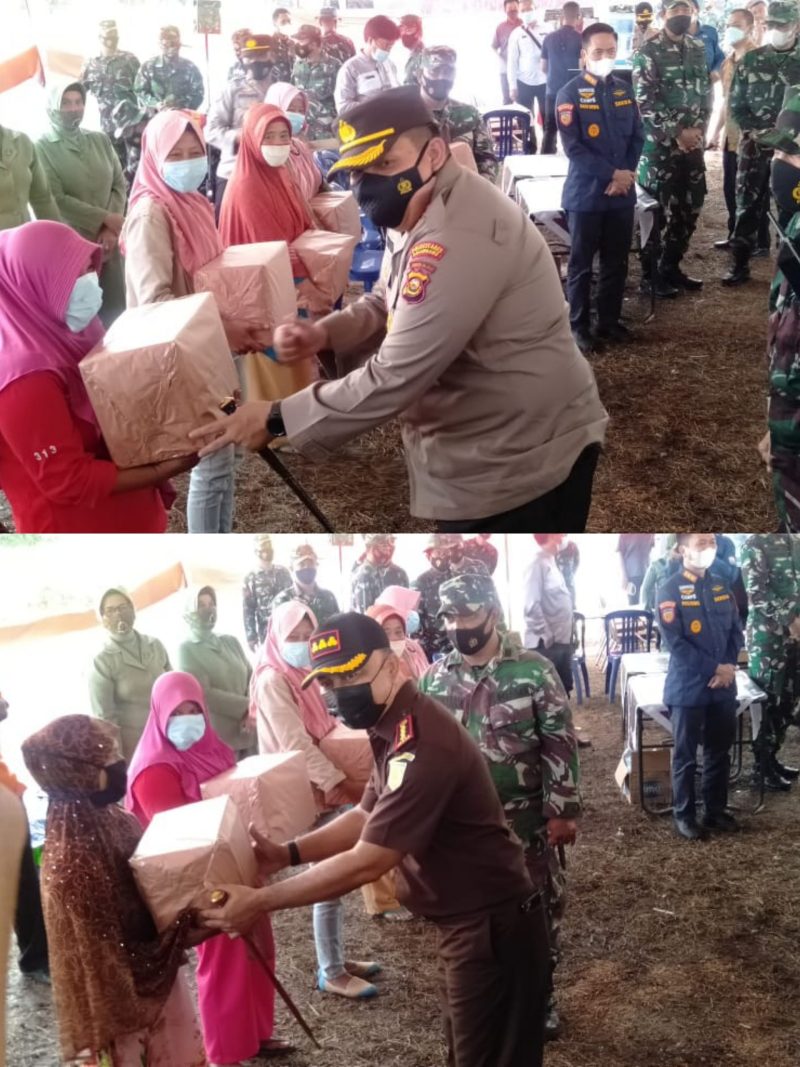 Kapolres, Kajari Hingga Sekda Turut Bagikan Sembako