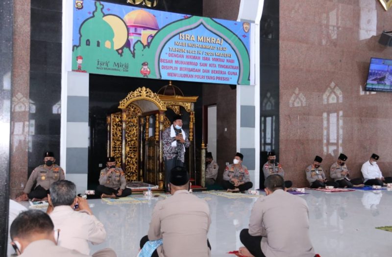 Polda Sumsel Peringati Isra Mi'raj Nabi Muhammad SAW 1442 Hijriah/2021 Masehi
