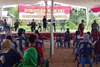 Satgas TMMD Cek Sound Alat Musik untuk Panggung Hiburan