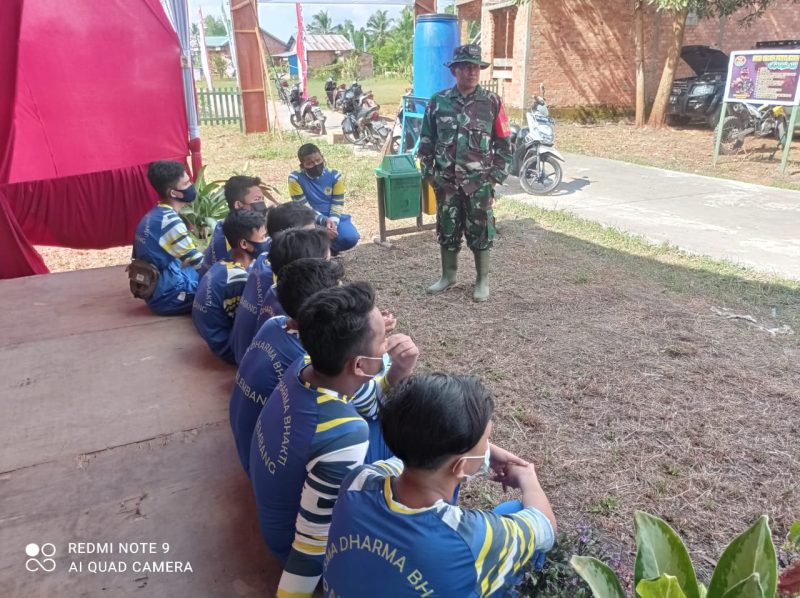 Satgas TMMD Beri Penyuluhan Bela Negara kepada Siswa Darma Bakti