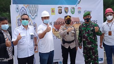 GM PLN UIWS2JB Bambang Dwiyanto, Kapolrestabes Palembang, Komandan Kodim 0418 Palembang, dan Kepala Dinas PUPRKP Palembang menghadiri Apel Siaga Amankan Pasokan Listrik sepanjang Ramadhan dan Lebaran